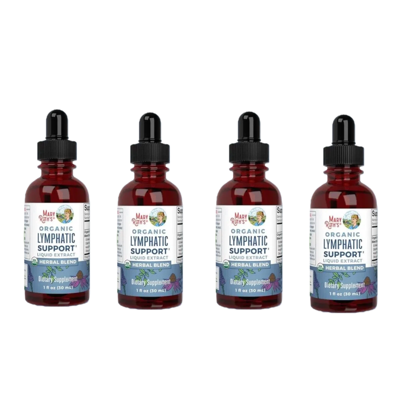 Gotas de drenaje linfático orgánico | Desintoxicación linfática herbal y apoyo inmunológico con equinácea, saúco | Vegano, 30 ml
