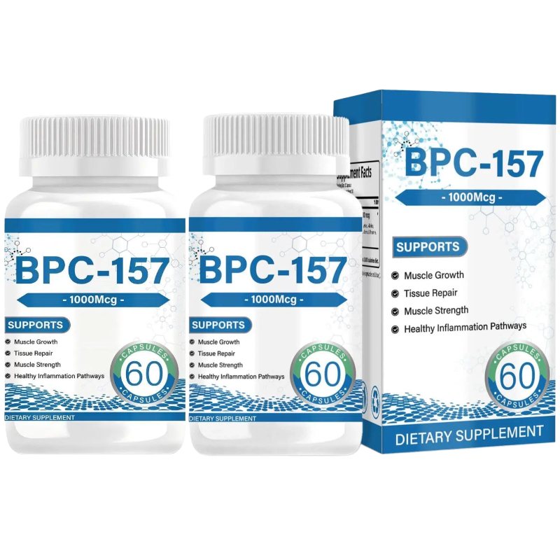 BPC-157 Muscle Growth & Repair Peptide Complex ,1000mcg per Capsule (60ct) | Non-GMO, help you bounce back faster, support whole-body wellness— convenient daily capsule.BPC 157