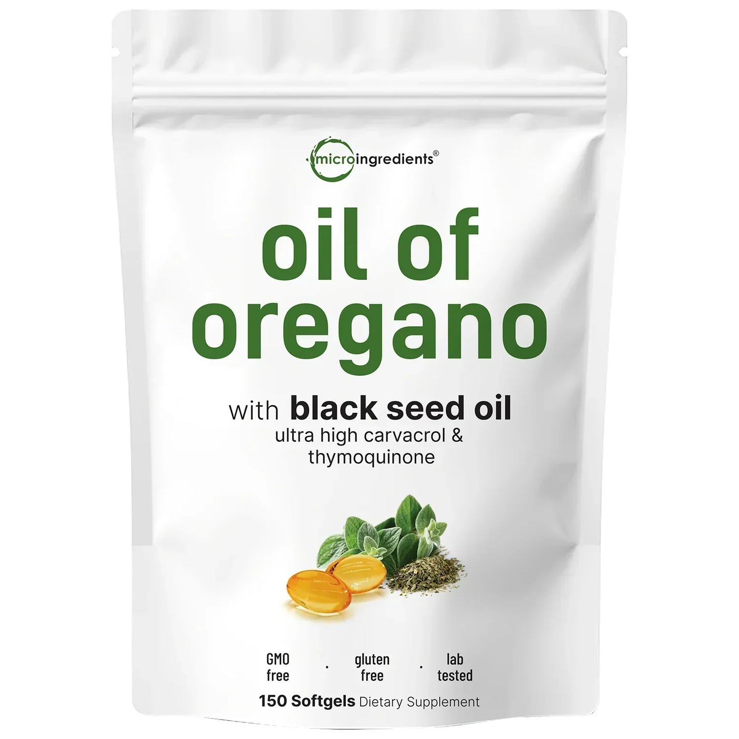 Oregano Oil & Black Seed Oil Softgels - 2-in-1 Foundational Wellness
