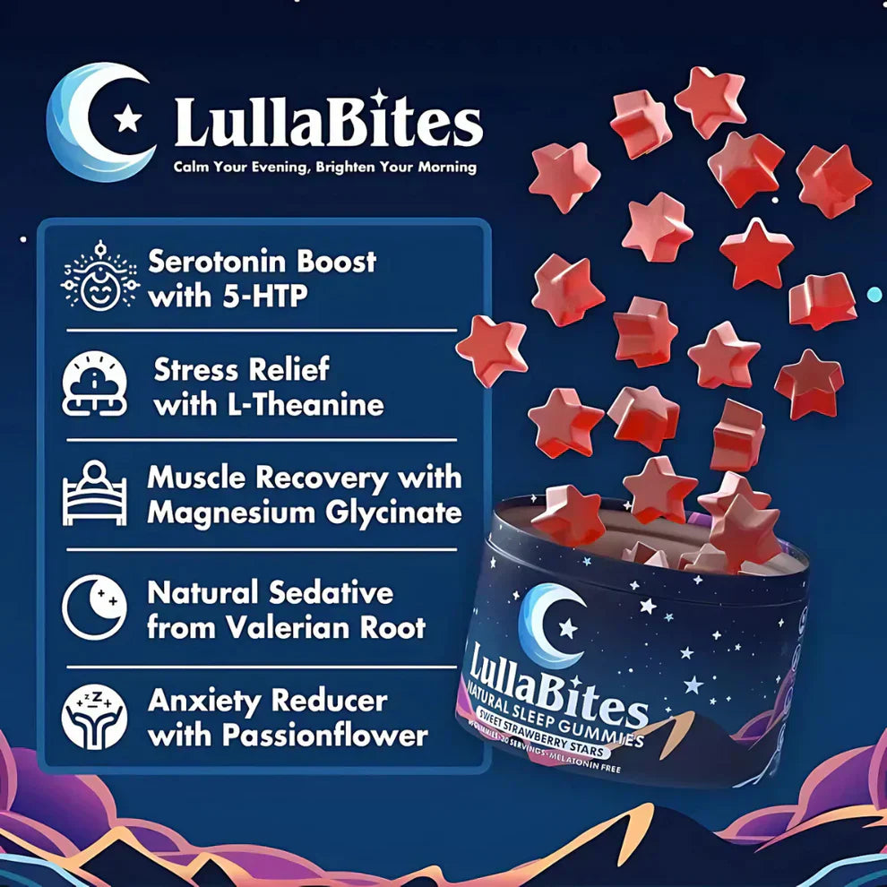 Gomitas Dulces para Dormir Fresa y Estrella - Fórmula natural - 30 porciones
