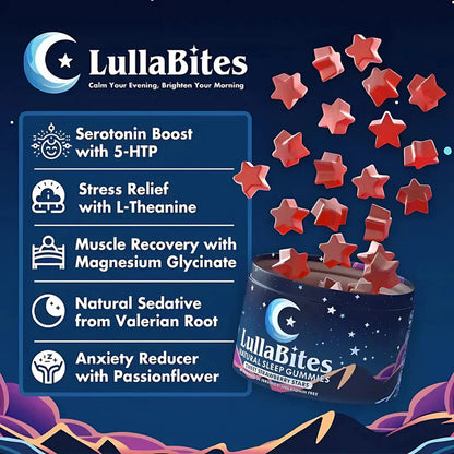 Gomitas Dulces para Dormir Fresa y Estrella - Fórmula natural - 30 porciones