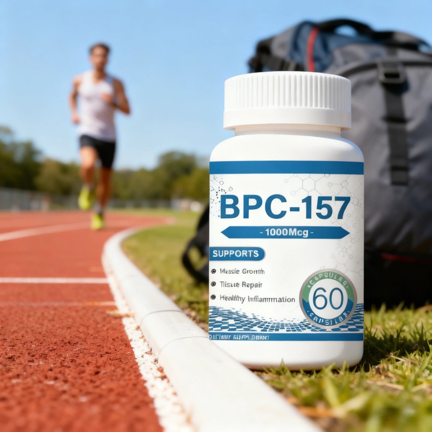 Muscle Growth & Repair Peptide Complex | 157mg Total, 1000mcg per Capsule (60ct) | Non-GMO