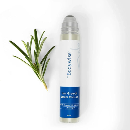 Bodywise Advanced Hair Growth Serum Roll On - Para Adelgazamiento del Cabello, Herbal - (25ml)