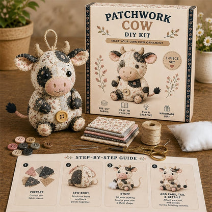 ⏳LIMITED TIME SALE 50% OFF🐮🧵DIY Patchwork Animal Kit – Create Your Own Adorable Animals