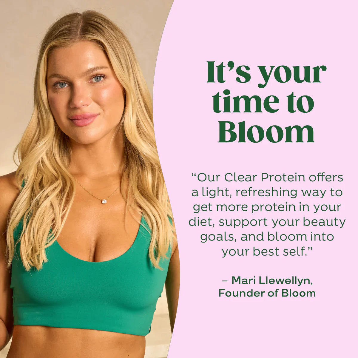 Bloom Nutrition Clear Protein - Mezcla de proteína de suero de leche clara y colágeno | 20 g de proteína, 90 calorías, 0 g de azúcar, bebida frutal ligera y refrescante | Proteína para mujeres