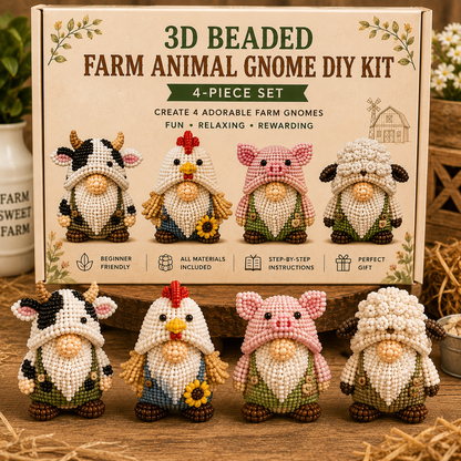 🔥LAST DAY 50% OFF - 🍄3D Beaded Gnome DIY Kit