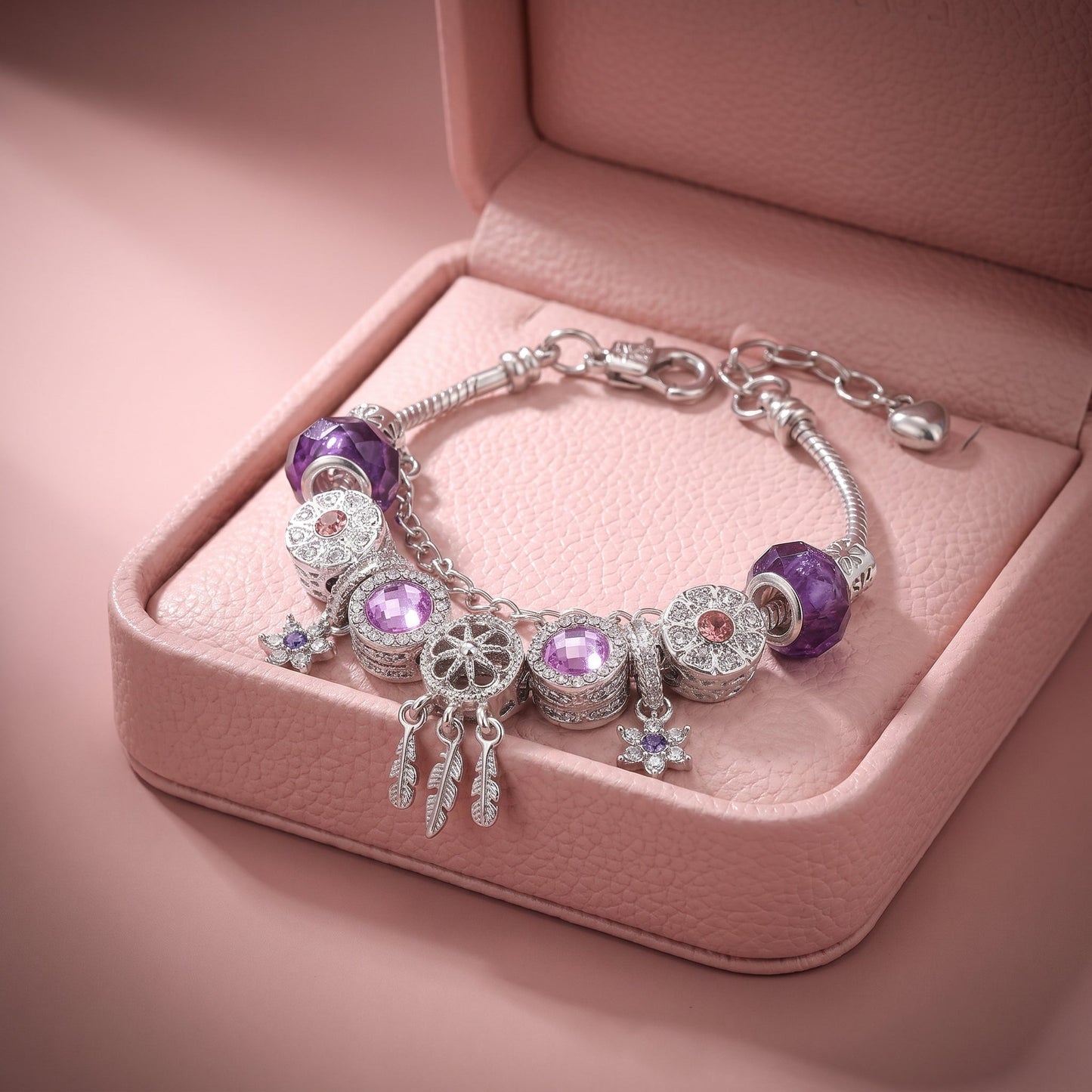 ❤️ Last Day 70% OFF - Dreamcatcher Feather Charm Bracelet | Luxe6786