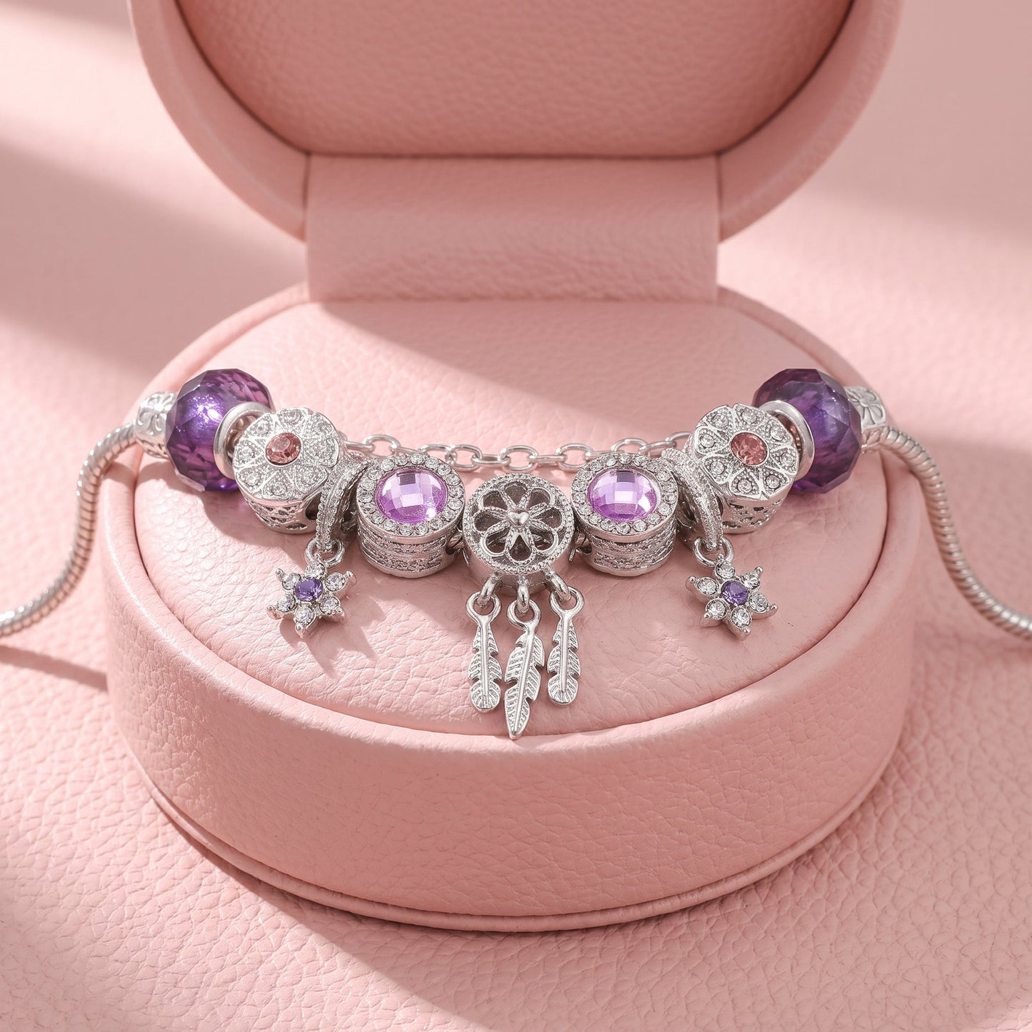 ❤️ Last Day 70% OFF - Dreamcatcher Feather Charm Bracelet | Luxe6786