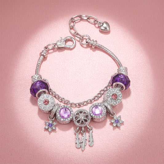 ❤️ Last Day 70% OFF - Dreamcatcher Feather Charm Bracelet | Luxe6786