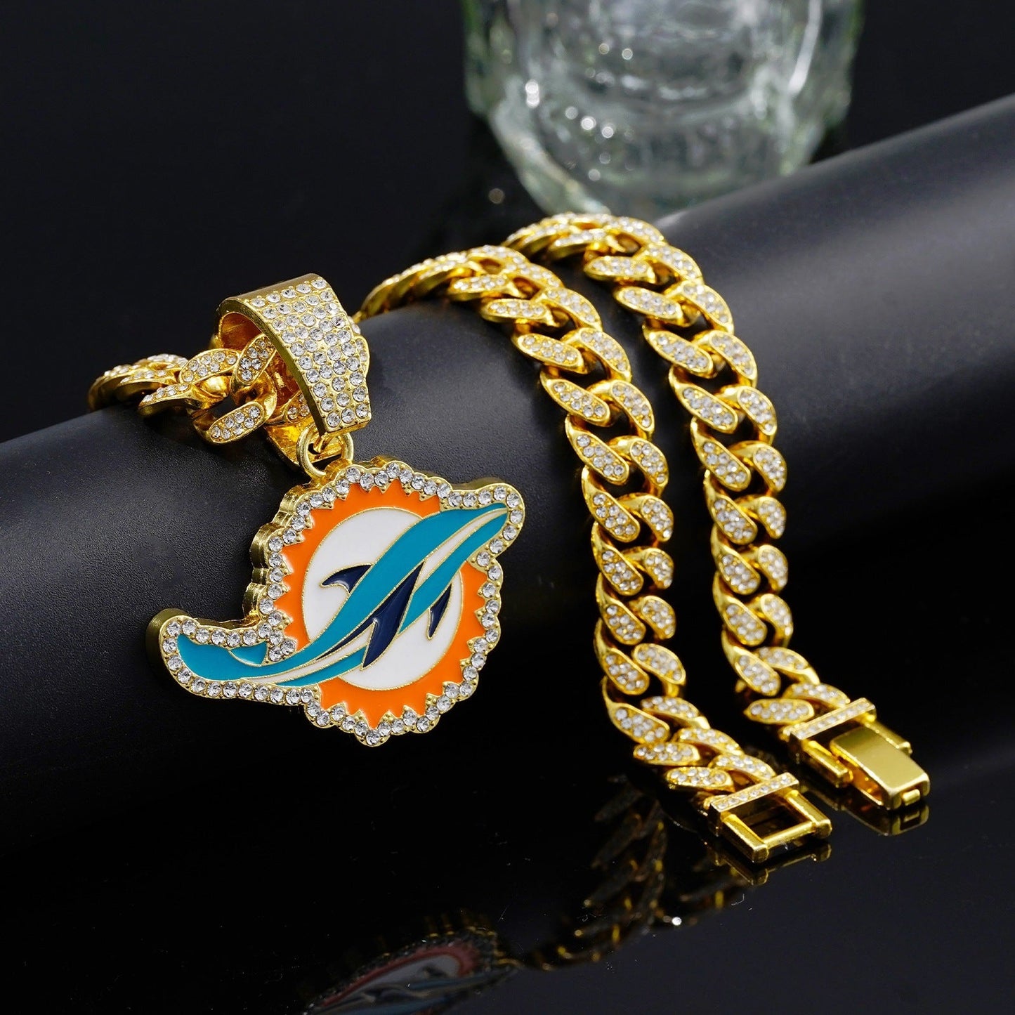 🔥 LAST DAY: Up to 50% OFF – NFL Team Pride Gem Chain Necklace