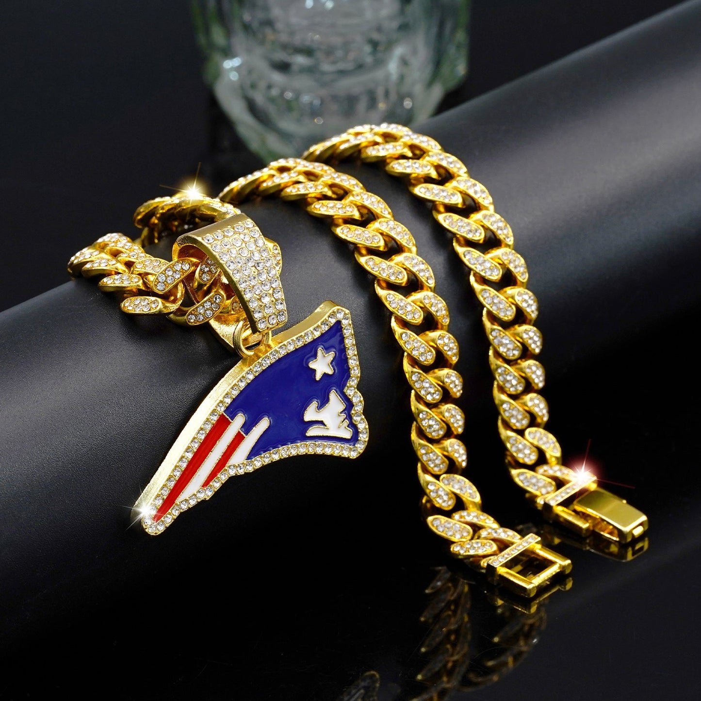 🔥 LAST DAY: Up to 50% OFF – NFL Team Pride Gem Chain Necklace