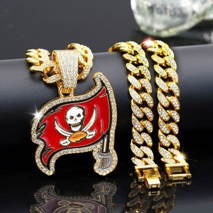 🔥 LAST DAY: Up to 50% OFF – NFL Team Pride Gem Chain Necklace