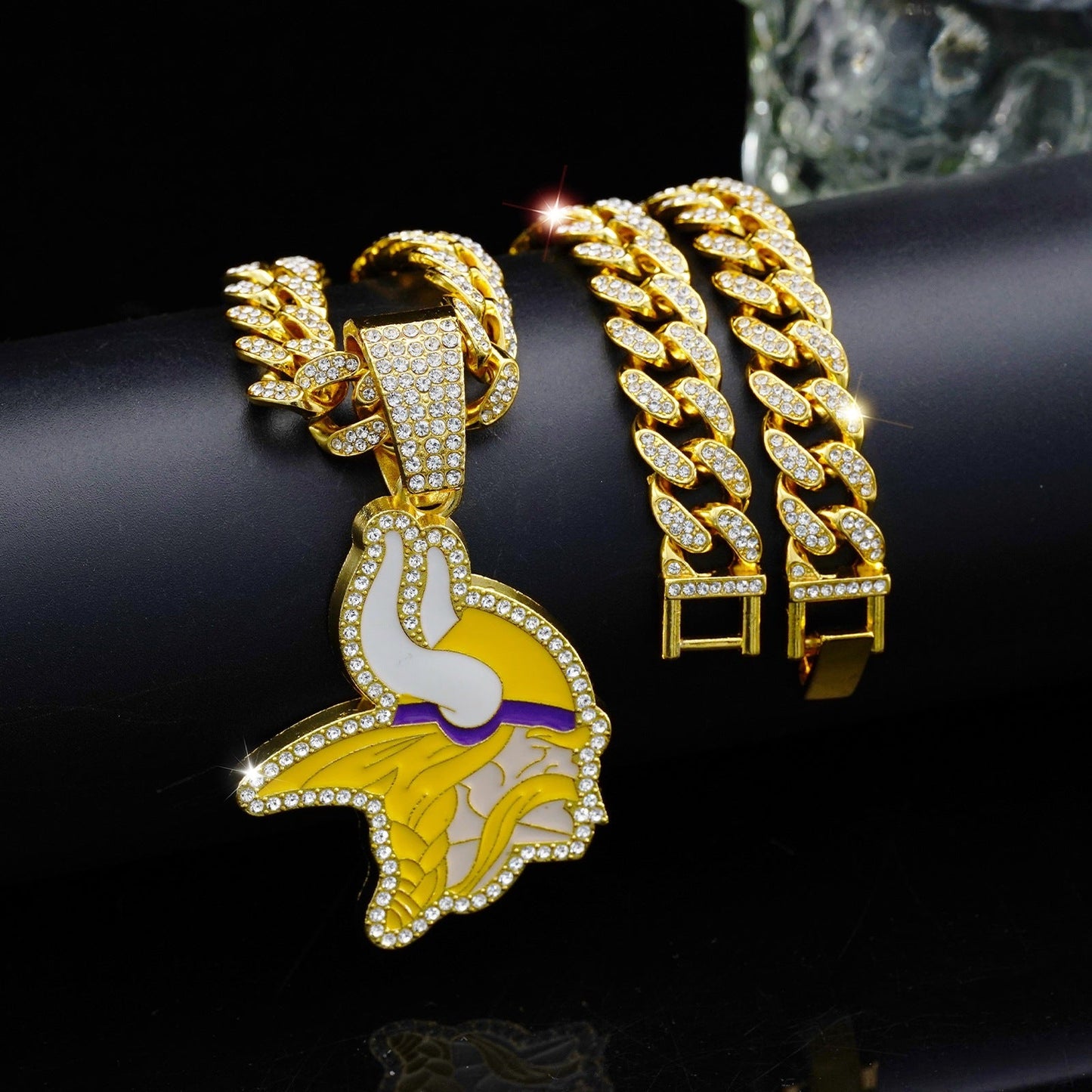 🔥 LAST DAY: Up to 50% OFF – NFL Team Pride Gem Chain Necklace
