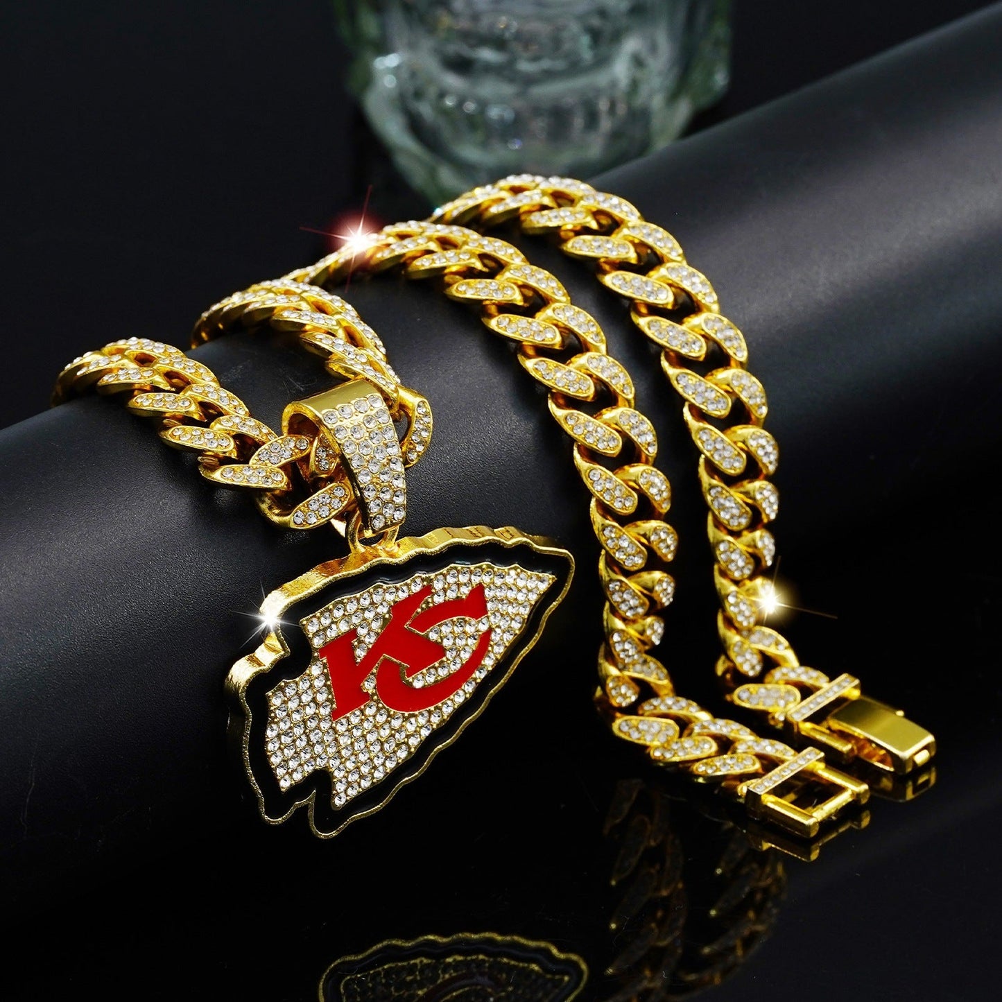 🔥 LAST DAY: Up to 50% OFF – NFL Team Pride Gem Chain Necklace