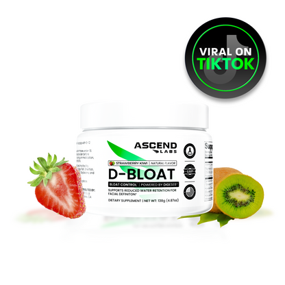 D-BLOAT Daily Debloat Powder - ASCEND LABS - 30 Servings - Natural Bloating Relief & Water Retention Support - Dietary Supplement