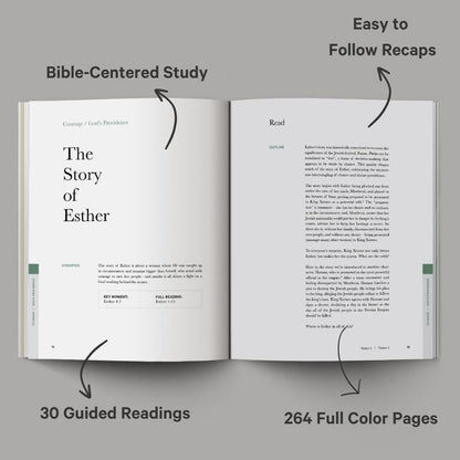 Bible Study Volume 1 | Guided Spiritual Devotional with Daily Prayers, Reflections & Contemplative Artwork | Perfect Christian Gift for Men