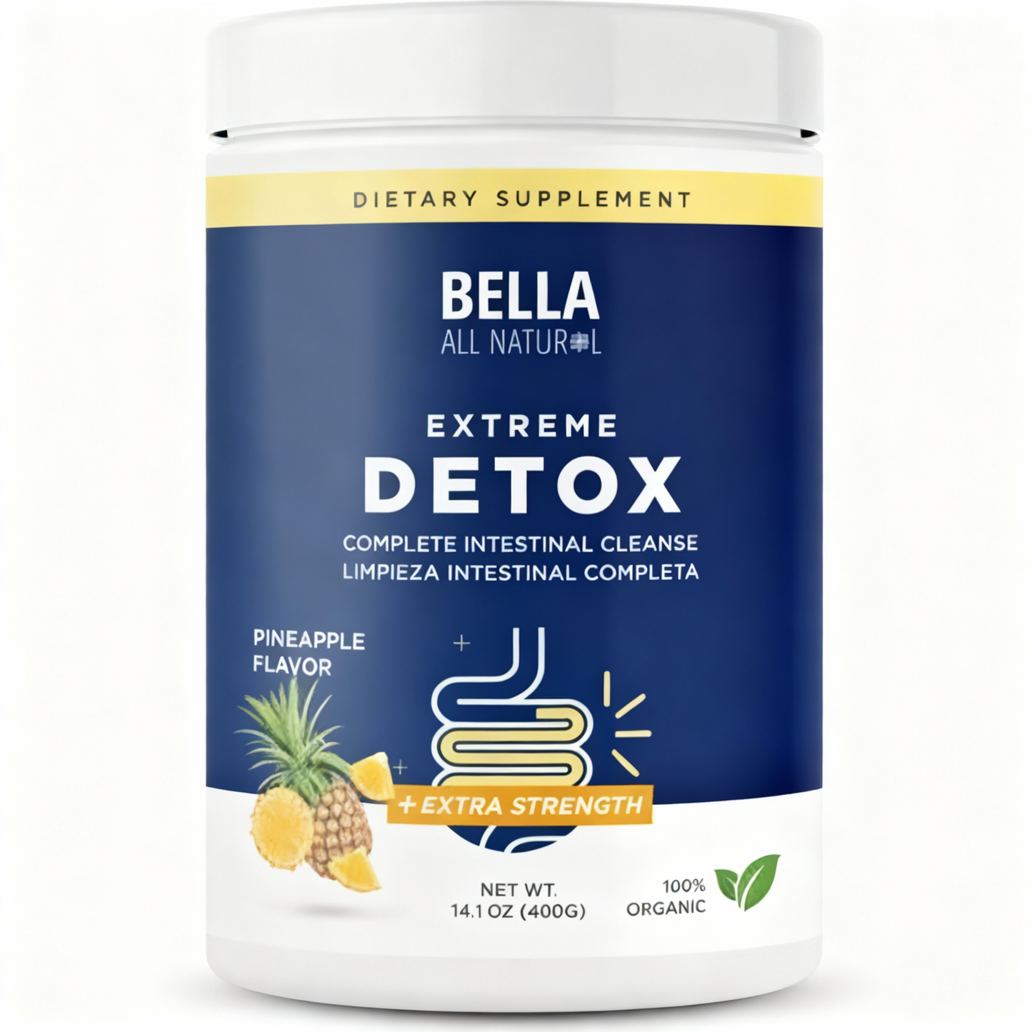 Extreme Detox en Polvo (Piña) – Equilibrio del Sueño, Desintoxicación y Piel Radiante