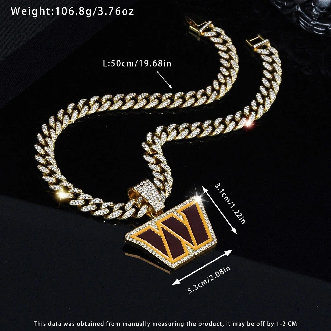 🔥 LAST DAY: Up to 50% OFF – NFL Team Pride Gem Chain Necklace