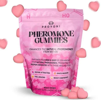 ProYoni Gomitas de Feromonas - Realza tus Feromonas Naturales Desde el Interior